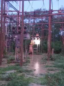 शिवपुरी में झमाझम बारिश का पानी मनियर विद्युत अब स्टेशन में भरा, बिजली गुल