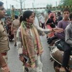 न्यायालय मोबाइल कोर्ट ने की वाहनों की चेकिंग, तीन सवारी, बिना हेलमेट पर किया चालान