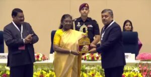 जनमन योजना में शिवपुरी कलेक्टर रविंद्र चौधरी को राष्ट्रपति ने किया सम्मानित