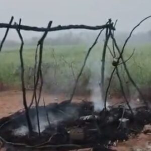 आकाशीय बिजली गिरने से झोपड़ी में जिंदा जला आदिवासी मजदूर, तेज बारिश व हवा से फसलों को नुकसान