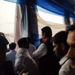 मौसम ने दिखाया विकराल रूप, मेगा हेल्थ कैंप में मची भगदड़, स्वागत का बोर्ड गिरने से रास्ता बंद