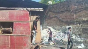 इंडस्ट्रियल एरिया में आटा मिल में लगी आग, लाखों का माल खाक, लोकडाउन की थी तैयारी