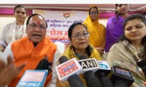 महिला संशोधन बिल गिरने का कांग्रेस पर ठीकरा फोड़ने आयोजित की प्रेस वार्ता में महिला नेत्री से ज्यादा बोले जिलाध्यक्ष