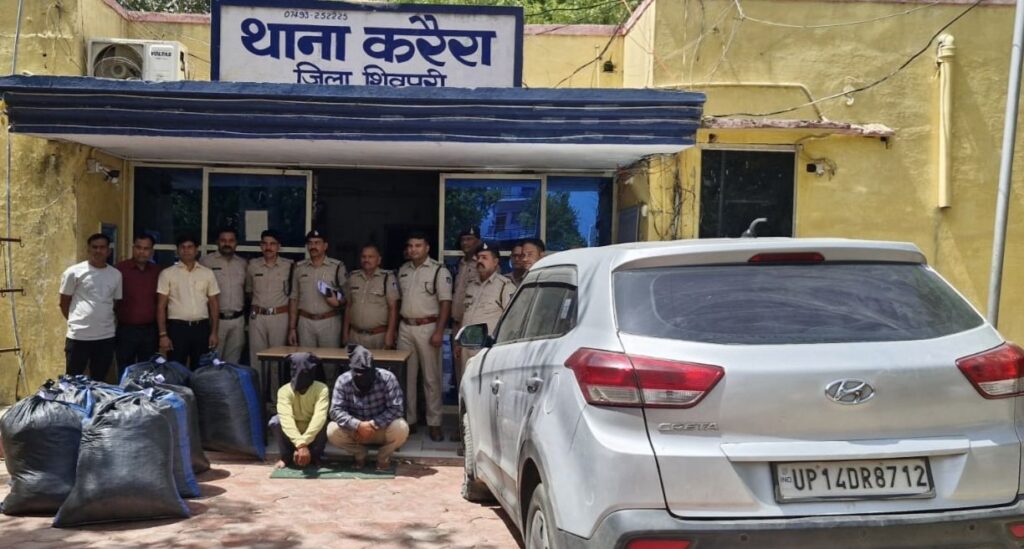 करेरा ने 38 लाख का गांजा, कोतवाली ने पकड़ी शराब व स्मैक, खनियाधाना पुलिस ने 24 घंटे में पकड़ा चोर