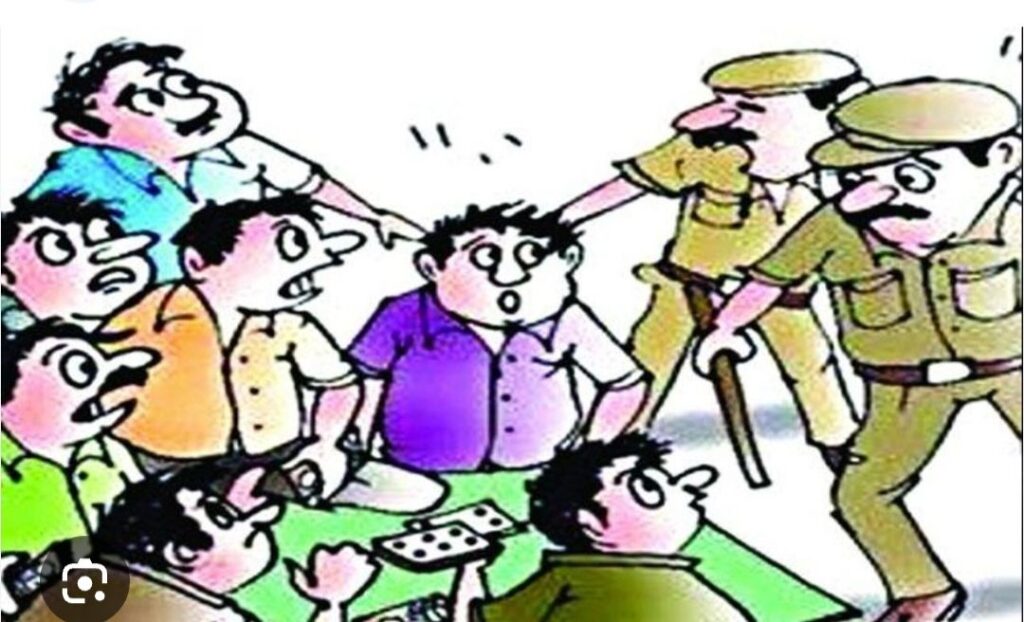 करेरा में हुई जुए की बड़ी कार्यवाही से दूर रही करेरा पुलिस, सुरवाया, अमोला व दिनारा की टीम के साथ आईपीएस ने मारा छापा